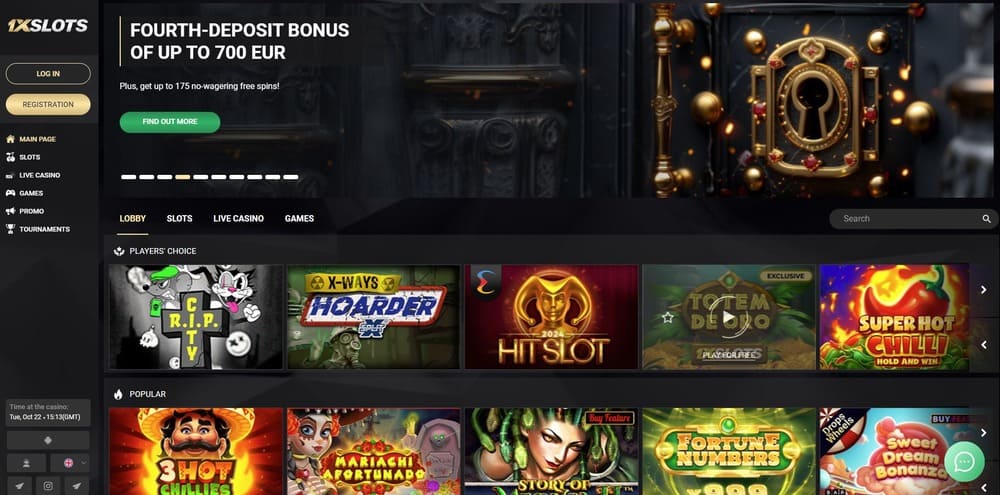 Official site 1xslots casino