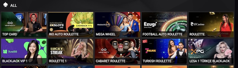 games in live casinos